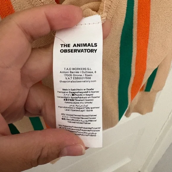 The Animals Observatory Striped Cardigan - Picture 5 of 9